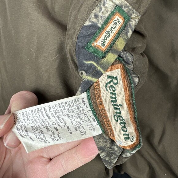 Remington Outdoor Clothing Camouflage Coat/Vest Combo Mens Large Hunting Jacket - Picture 5 of 10